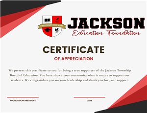 sample of certificate of appreciation